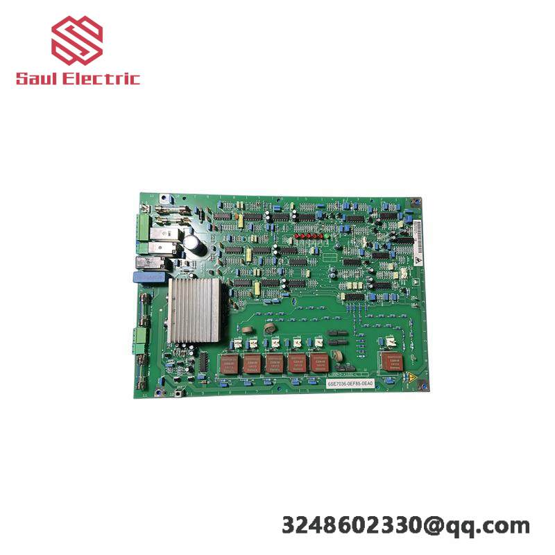 SIEMENS 6SE7036-0EF85-0EA0 PC BOARD ASSEMBLY