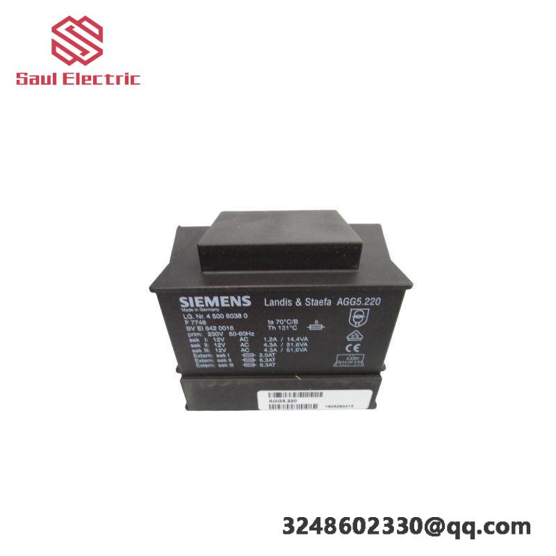 SIEMENS AGG5.220 Mains transformer, for LMV5 system