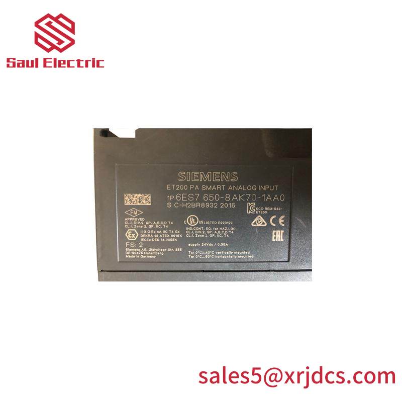 SIEMENS 6ES7650-8AK70-1AA0 Analog input module