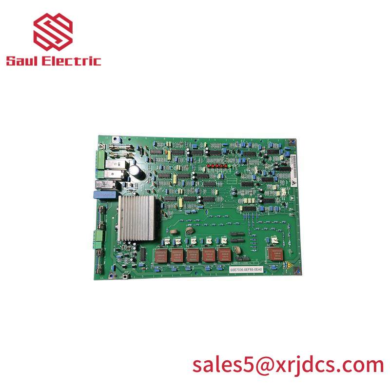 SIEMENS 6SE7036-0EF85-0EA0 PC BOARD ASSEMBLY