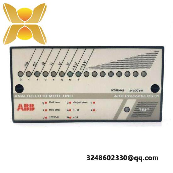 ABB ICSM06A6 Analog I/O Remote Unit