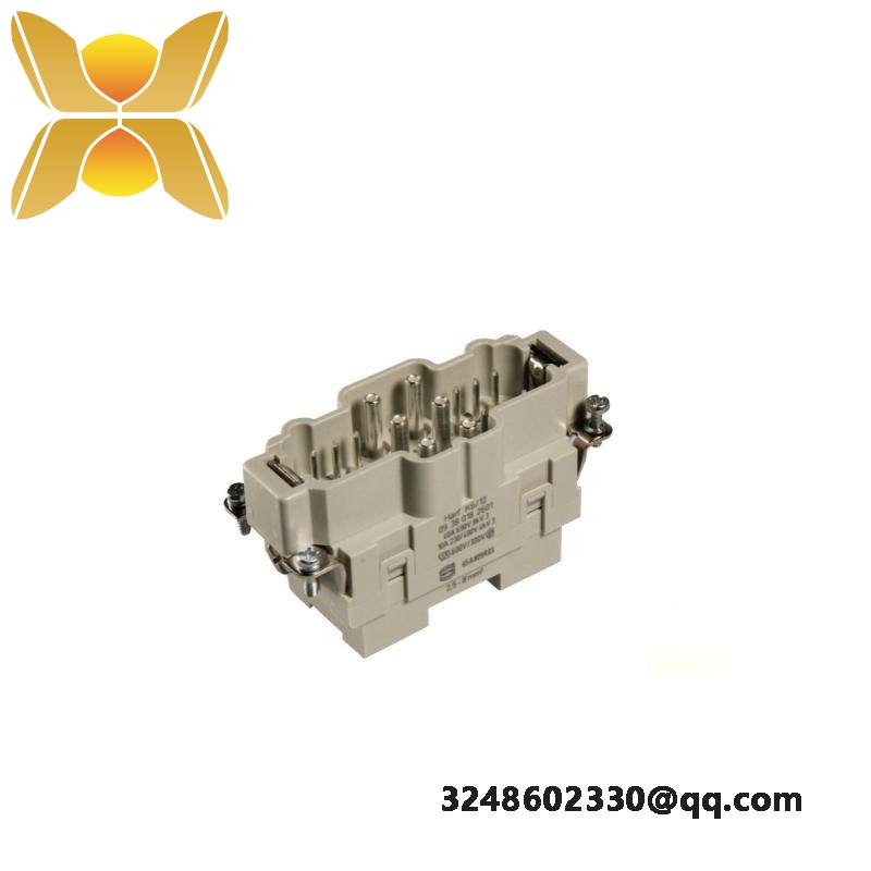 HARTING 09380182601 RECTANGULAR HAN INSERT, PLUG 18WAY SCREW