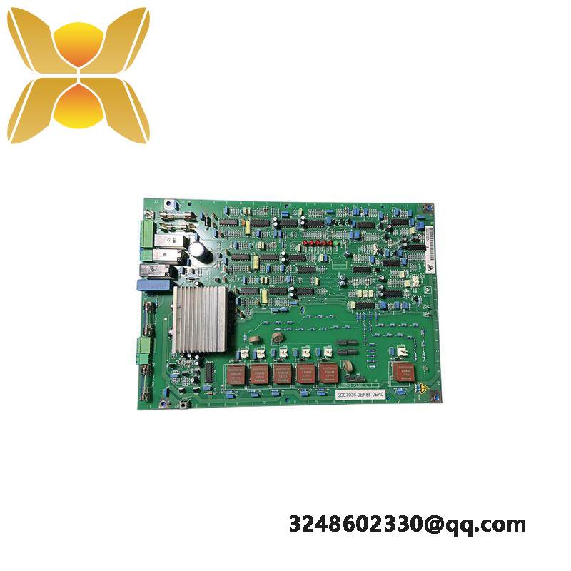 SIEMENS 6SE7036-0EF85-0EA0 PC BOARD ASSEMBLY