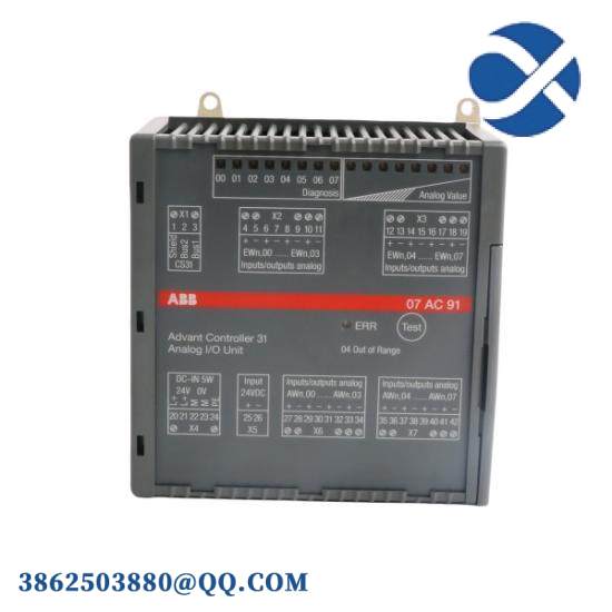 ABB 07AC91 GJR5252300R0101  Analog I/O Unit