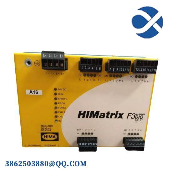 Hima F3 DIO 8/8 01  Hiamtrix F3 DIO 8/8 01 Control Module