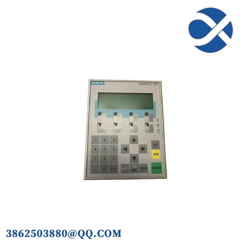 SIEMENS 6AV3607-1JC20-0AX1 OPERATOR INTERFACE