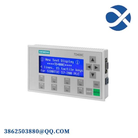 SIEMENS 6AV6 640-0AA00-0AX0 TD400C text display