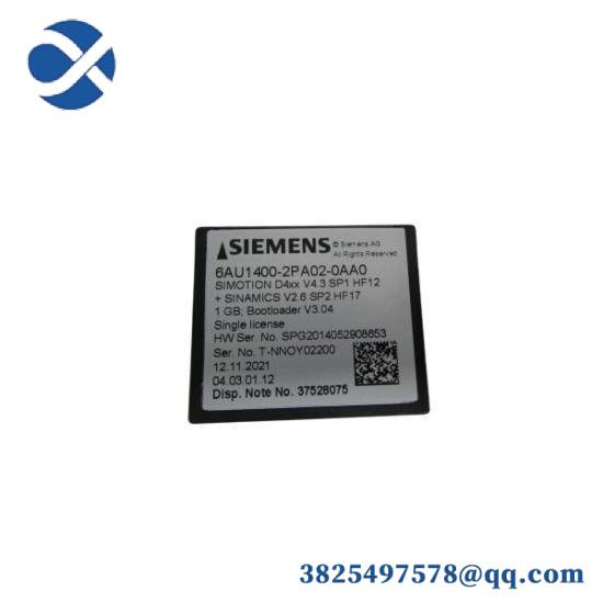 Siemens 6AU1400-2PA02-0AA0 Flash Card