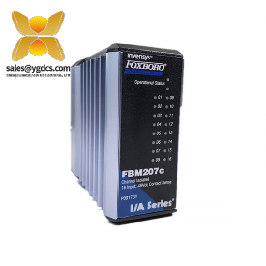 FOXBORO FOXBORO FBM207C P091GY 16 Channel 48Vdc Contact Input Interface Module