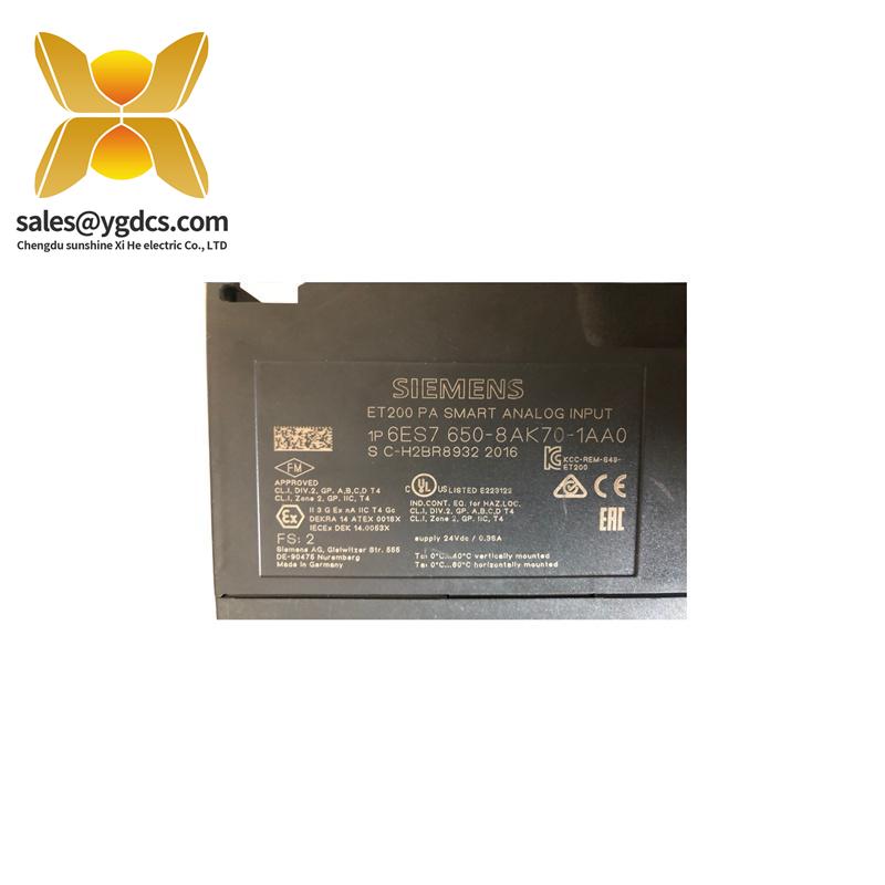 SIEMENS SIEMENS 6ES7650-8AK70-1AA0 Analog input module