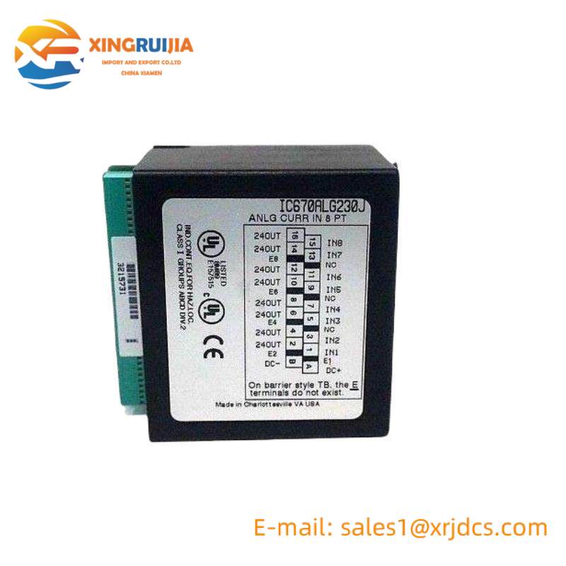 GE IC670ALG230 Analog Input Current 8 Channel Module