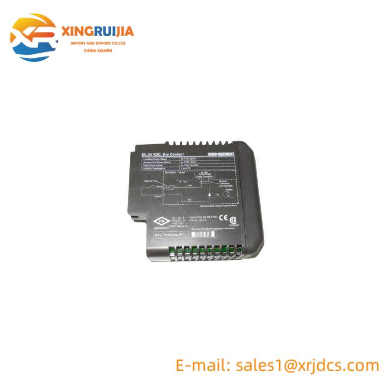 EMERSON KJ3001X1-BB1 12P0550X132 DI 8-Channel 24 VDC Dry Contact Card