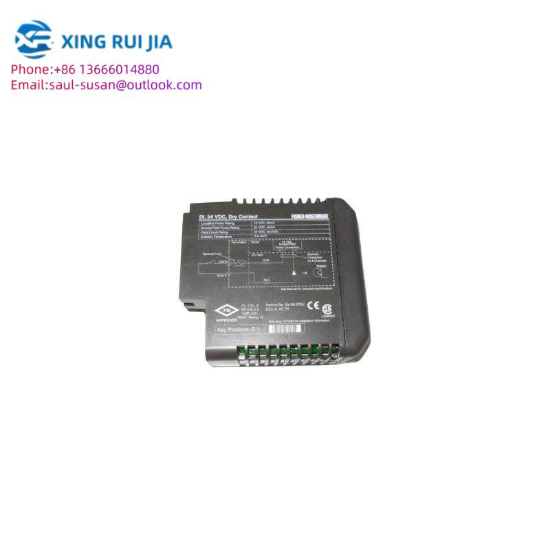 EMERSON KJ3001X1-BB1 12P0550X132 DI 8-Channel 24 VDC Dry Contact Card