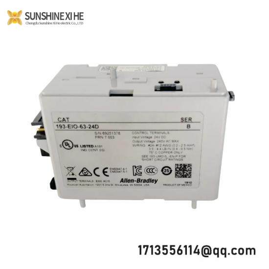 193-EIO-63-24D  193EIO6324D I/O Overload Control Module Relay