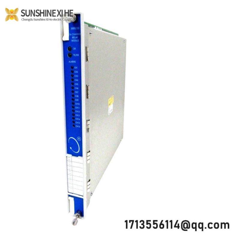 BENTLY NEVADA 3500/33 16-Channel Relay Control Module
