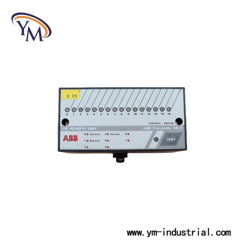 ABB ICSI16D1 Industrial I/O Remote Unit, Precision Control Module ...