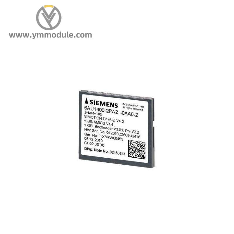 SIEMENS 6AU1400-2PA02-0AA0 1 GB Compact Flash Card